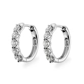 Classic Diamond Hoop Earrings - Dracakis Jewellers
